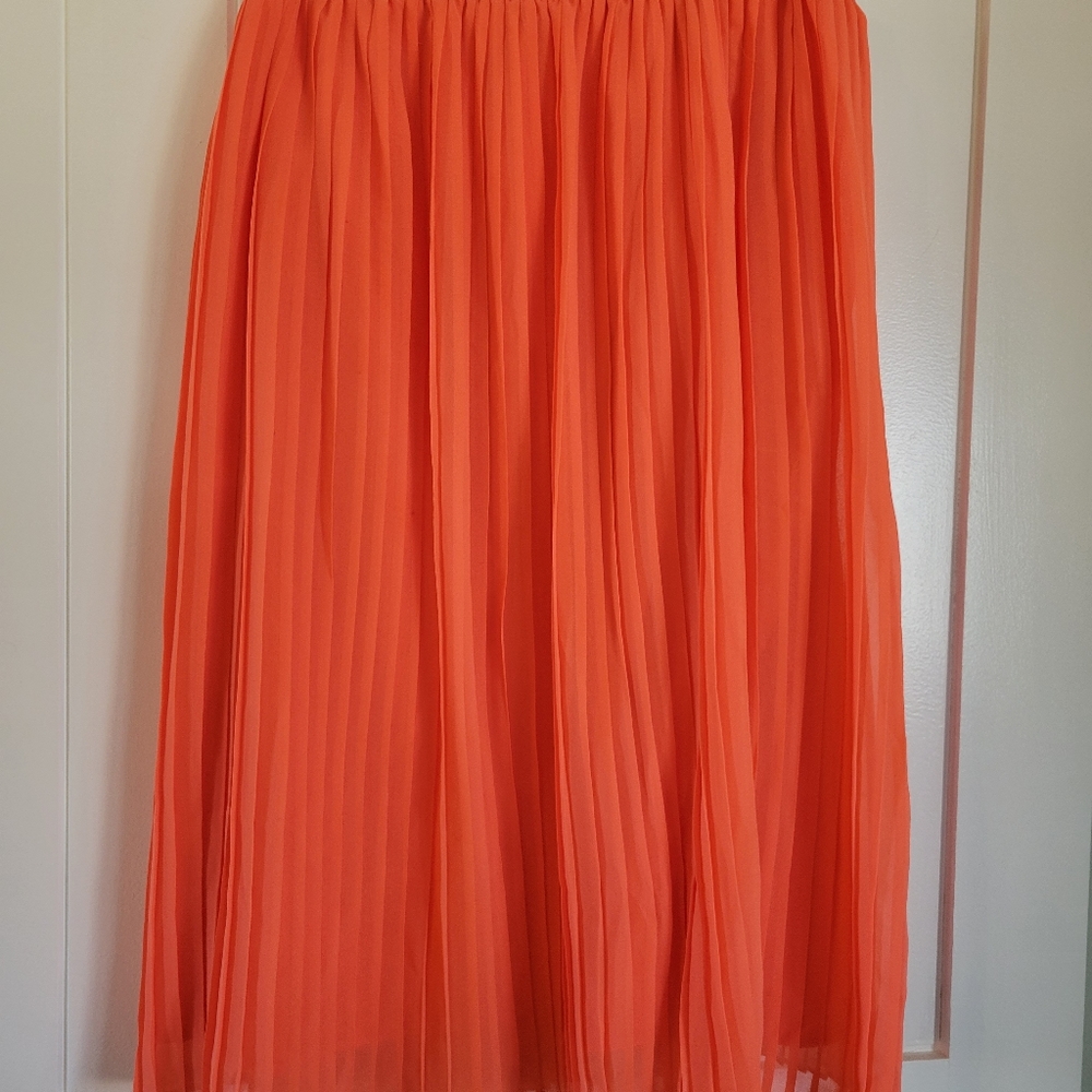 Neon coral skirt